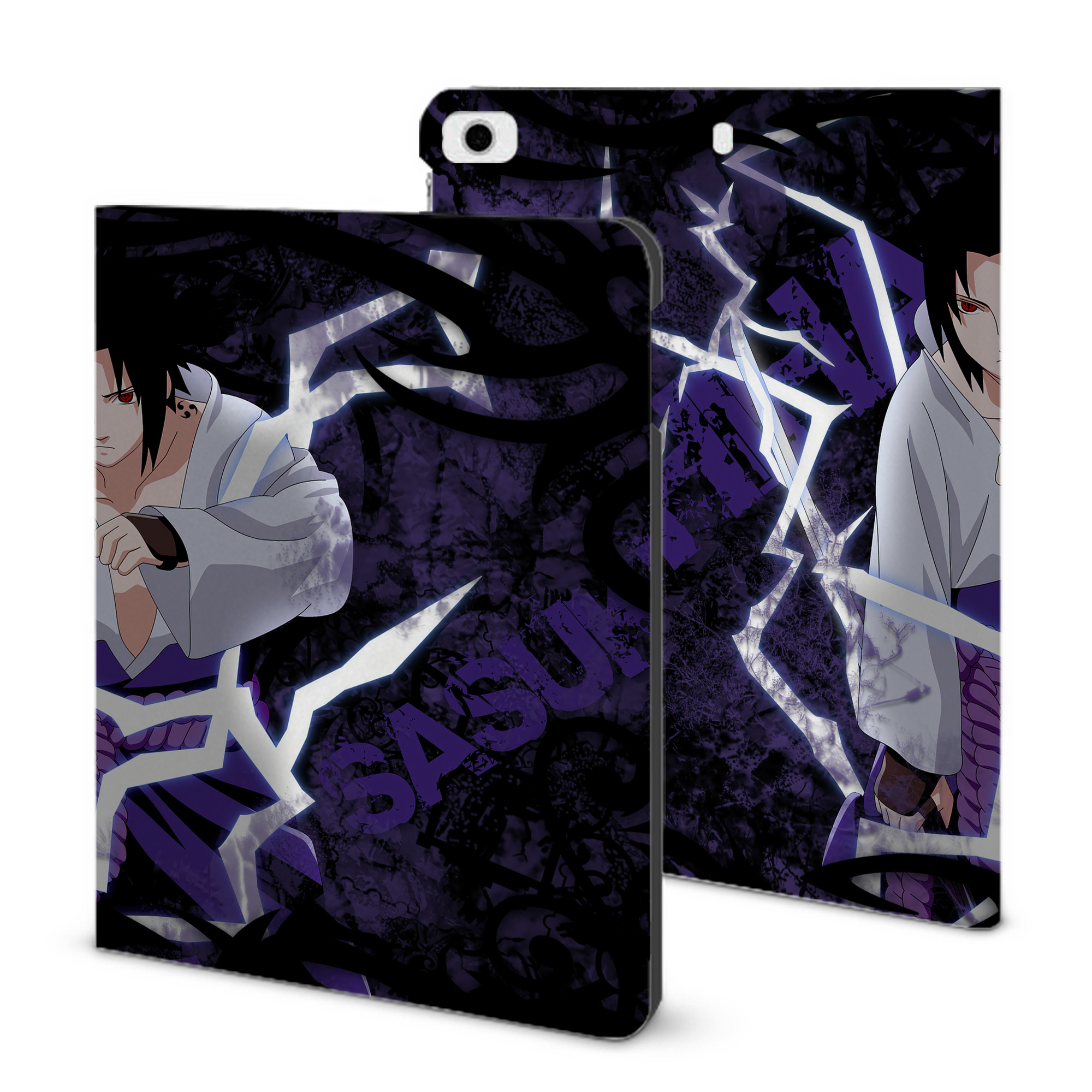 （画像用） NARUTO -ナルト- NARUTO -ナルト- 疾風伝 IPad ケース ブック型 PUレザー TPU 耐衝撃 軽量 薄型 ペン収納なし 全面保護 IPad 各モデル対応